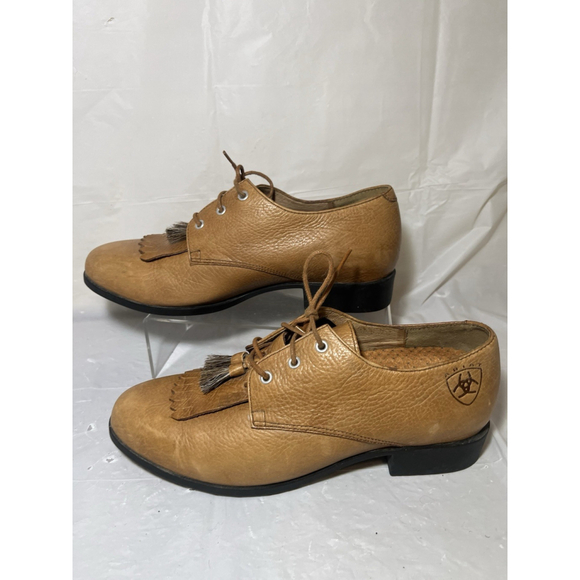 ARIAT Western Jamie Leather Kiltie Oxfords Tassels Shoes Women's Size 8.5 - Picture 7 of 16